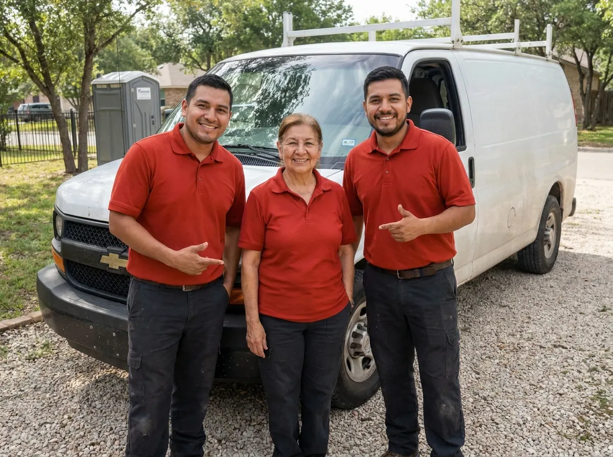 Zavendo Portable Toilet Services portable toilet rentals team in San Antonio, TX